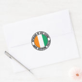 Ivory Coast Round Emblem Ronde Sticker (Envelop)