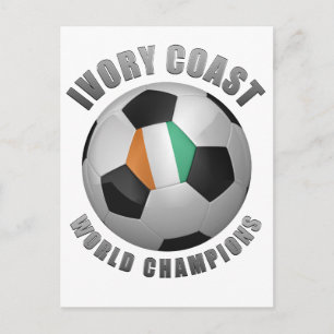IVORY COAST SOCCER CHAMPES BRIEFKAART