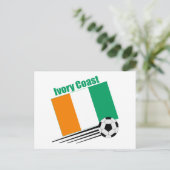Ivory Coast Soccer Team Briefkaart (Staand voorkant)