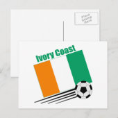 Ivory Coast Soccer Team Briefkaart (Voorkant / Achterkant)