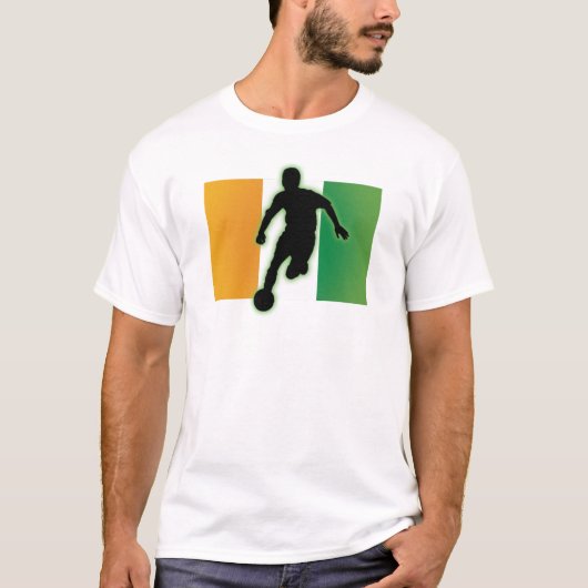 Ivory Coast Striker T-shirt (Voorkant)