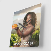 IVORY COAST VIERKANTE KLOK (Hoek)