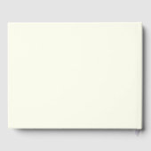 Ivory Color Simple Stylized Wedding Gastenboek (Achterkant)