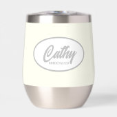 Ivory Color Stylized Name Wedding Bridesmaid (Voorkant)