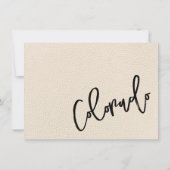 Ivory Colorado Passport Bedankkaart (Achterkant)