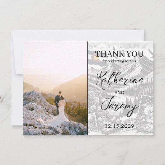 Ivory Colorado Passport Bedankkaart (Voorkant)