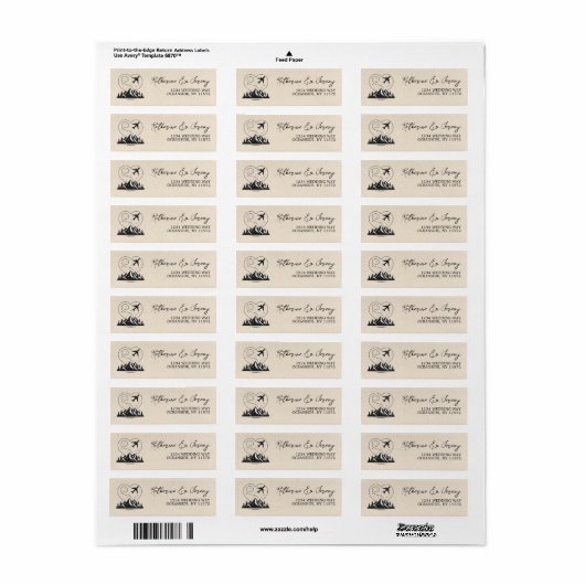 Ivory Colorado Passport Etiket (Full Sheet)