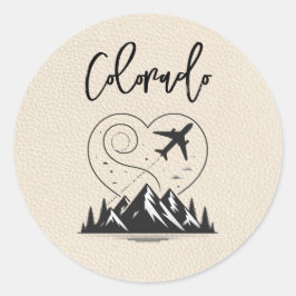 Ivory Colorado Passport Ronde Sticker