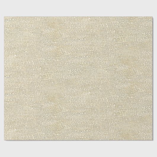 Ivory Crackle Texture Cadeaupapier (Vlak)