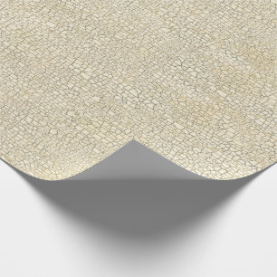 Ivory Crackle Texture Cadeaupapier