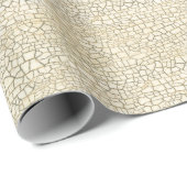 Ivory Crackle Texture Cadeaupapier (Rol Hoek)