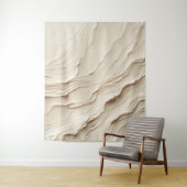 Ivory Cream Bohemian Boho Textured Look Wandkleed (In situ)