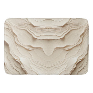 Ivory Cream Bohemian Natuurlijke Textured Look Badmat