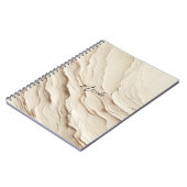 Ivory Cream Bohemian Textured Look Notitieboek (Linkerzijde)