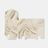 Ivory Cream Bohemian Textured Wedding Bedankdoosjes (Uitgevouwen)