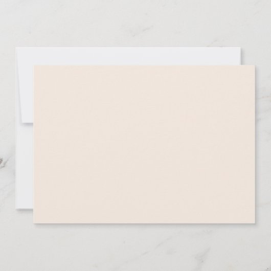 Ivory Cream Elegant  Stijl Verjaardagsdiner Kaart (Achterkant)