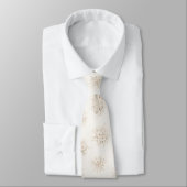 Ivory Cream Floral Bouquet Stropdas (Gebonden)
