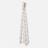 Ivory Cream Floral Bouquet Stropdas (Achterkant)