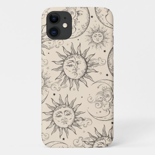 Ivory Cream Magic Celestial Sun Moon Stars Case-Mate iPhone Case (Achterkant)