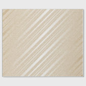 Ivory Cream Pastel Delicate Stripes Cadeaupapier (Vlak)