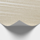 Ivory Cream Pastel Delicate Stripes Cadeaupapier (Hoek)