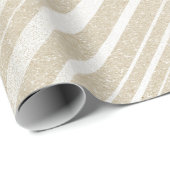 Ivory Cream Pastel Delicate Stripes Cadeaupapier (Rol Hoek)
