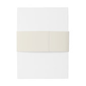 Ivory Cream Simple Wedding Uitnodigingen Wikkel (Achterkant Voorbeeld)