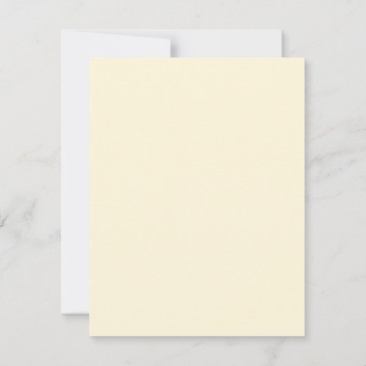 Ivory Cream Vertical Photo Minimalist Weddenschap Save The Date (Achterkant)