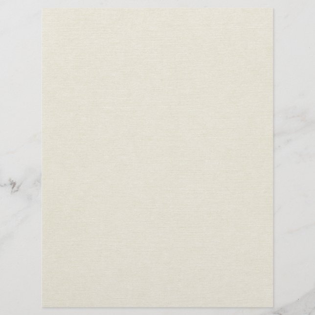 Ivory crème linnen bedrukt textuurpapier (Voorkant)