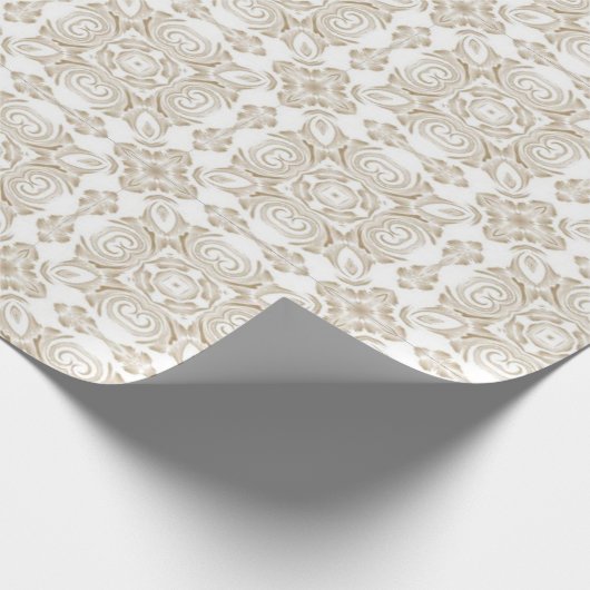 Ivory Cross-rapping Paper Cadeaupapier (Hoek)