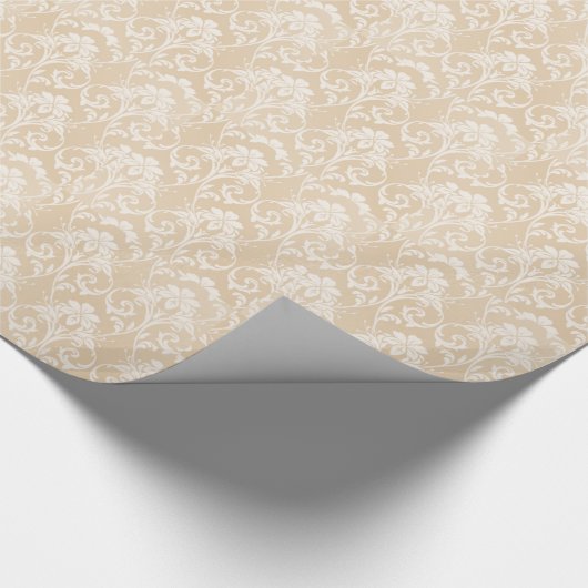 Ivory Damask Cadeaupapier (Hoek)