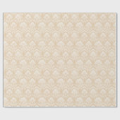 Ivory Damask Cadeaupapier (Vlak)