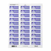 Ivory Damask over Lila Etiket (Full Sheet)