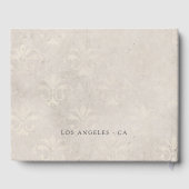  Ivory Damask Wedding Gastenboek (Achterkant)