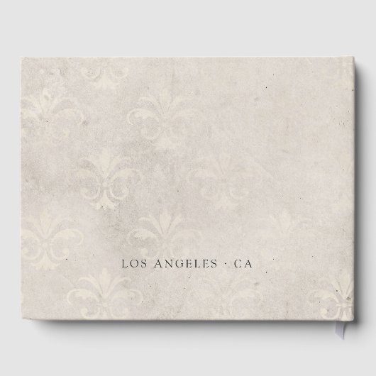  Ivory Damask Wedding Gastenboek (Achterkant)