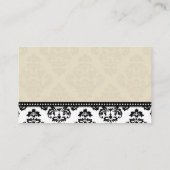 Ivory Damask Wedding Plaatskaarten Plaatskaartje (Achterkant)