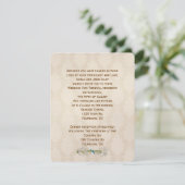 Ivory Damask Wedding Vow Renewal Kaart (Staand voorkant)