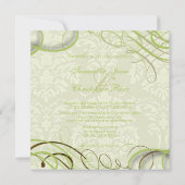 Ivory Damask, zwoegen + zwanen Kaart (Achterkant)