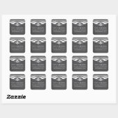 Ivory Deco Chalkboard Save the Date Stickers (Vel)