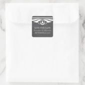Ivory Deco Chalkboard Save the Date Stickers (Tas)