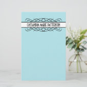 Ivory Deco Flourish Briefpapier (Staand voorkant)