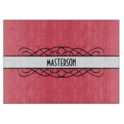 Ivory Deco Flourish Cutting Board Snijplank (Voorkant)