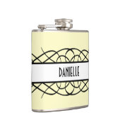 Ivory Deco Flourish Flask Heupfles (Rechts)