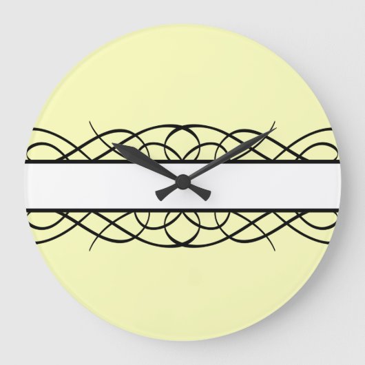 Ivory Deco Flourish Grote Klok (Voorkant)