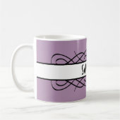 Ivory Deco Flourish Koffiemok (Links)