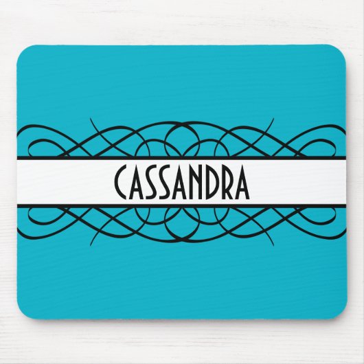 Ivory Deco Flourish Muismat (Voorkant)