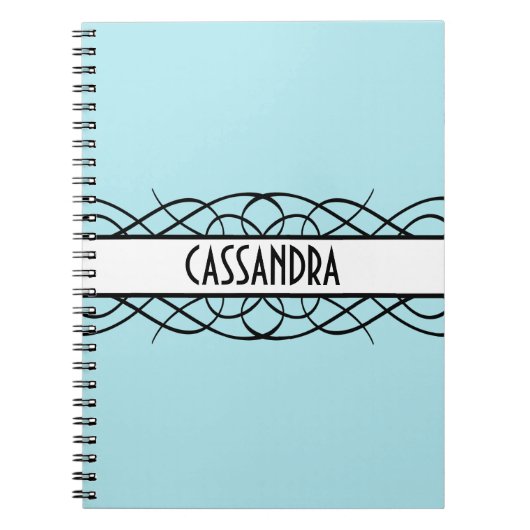 Ivory Deco Flourish Notitieboek (Voorkant)