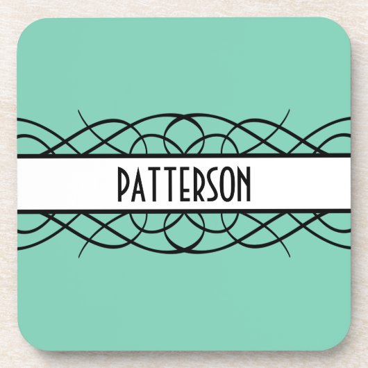 Ivory Deco Flourish Onderzetter (Voorkant)