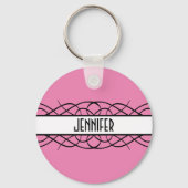 Ivory Deco Flourish Sleutelhanger (Voorkant)