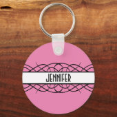 Ivory Deco Flourish Sleutelhanger (Voorkant)